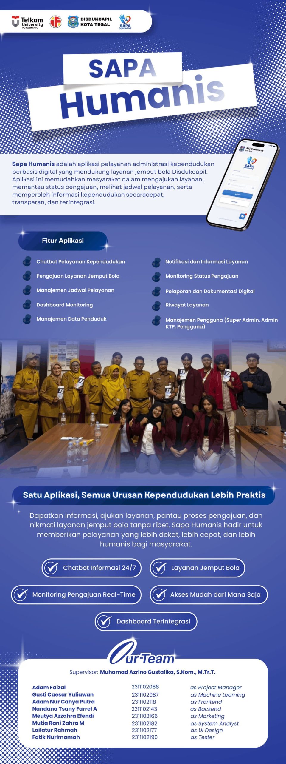 Poster Full SAPA Humanis Disdukcapil Kota Tegal