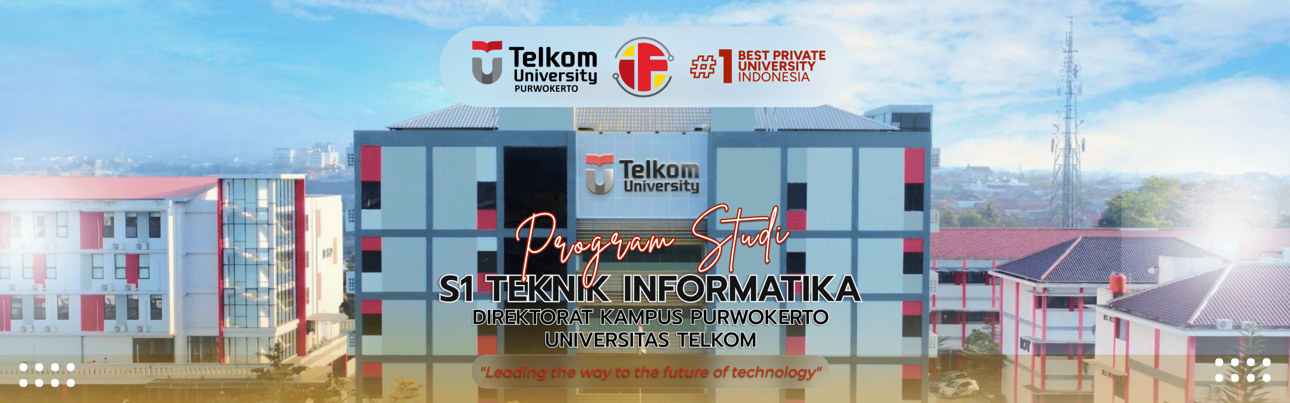 Banner Program Studi S1 Teknik Informatika Telkom University Purwokerto